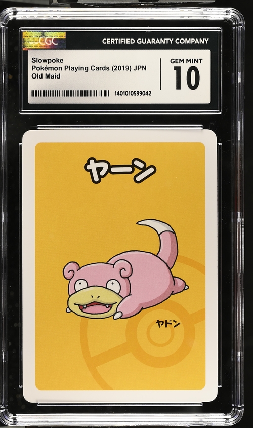 Pokemon 2019 Playing Cards JP Slowpoke - CGC 10