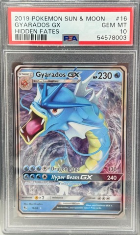 Pokemon Gyarados GX #16 - PSA 10