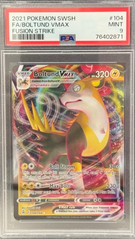 Pokemon FA Boltund Vmax #104 - PSA 9