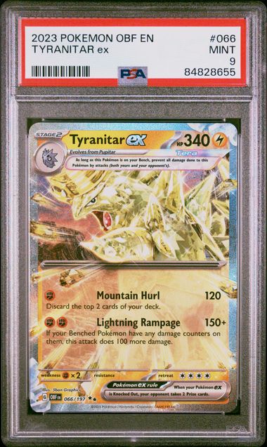 Pokemon Tyranitar ex #066 - PSA 9