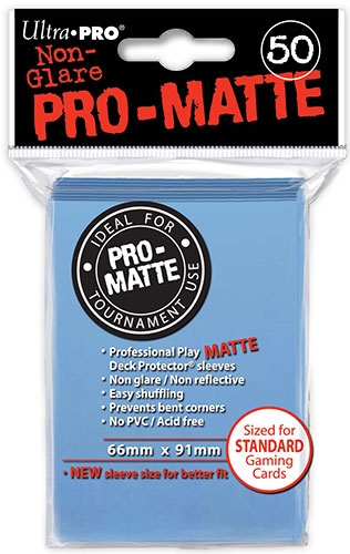 Ultra Pro PRO-Matte Standard Sleeves - Light Blue (50ct)