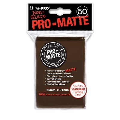 Ultra Pro PRO-Matte Standard Sleeves - Brown (50ct)
