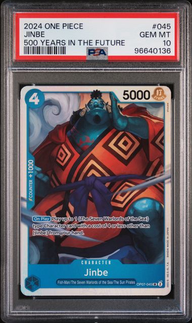 One Piece Card Game - Jinbe #045 - PSA 10