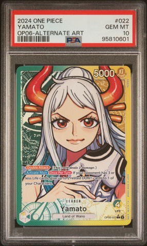 One Piece Yamato #022 - Alternate Art - PSA 10