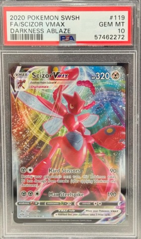 Pokemon FA Scizor Vmax #119 - PSA 10