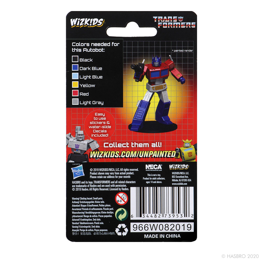Transformers Unpainted Optimus Prime
