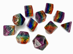 Victory Over Aids Rainbow Pride Dice Set