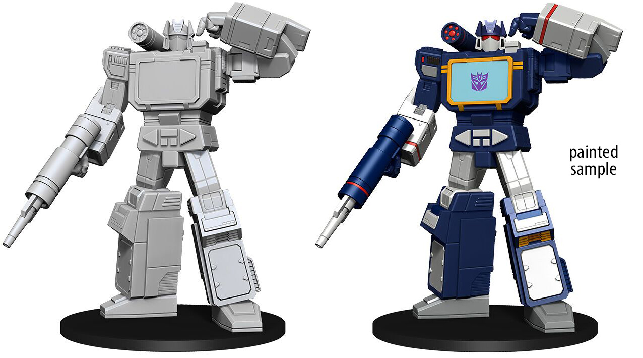 Transformers Unpainted Soundwave Mini