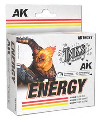 Inks: Energy Acrylic Set (3 Colors) 30ml Bottles