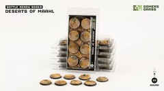 32mm Deserts of Maahl Round Battle Ready Bases (8)