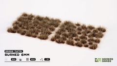 Gamers Grass - 6mm Burned Tufts (70) (Self Adhesive)