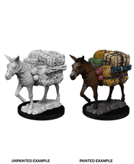 WizKids Deep Cuts Unpainted Miniatures: W07 Pack Mule