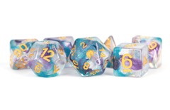 16mm Resin Polyhedral Dice Set: Unicorn Fancy Fae