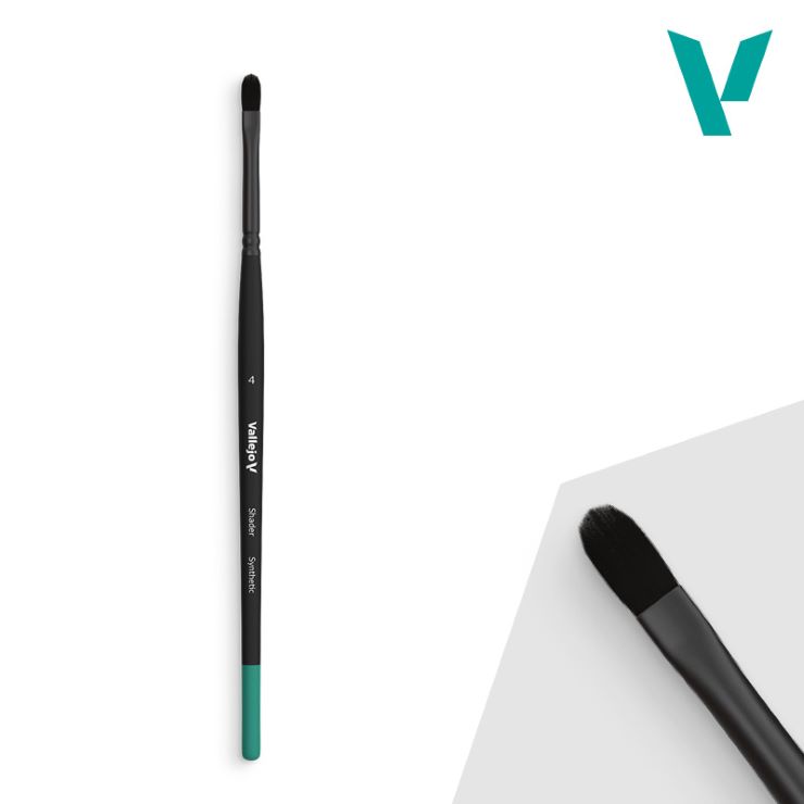 Vallejo Shader Filbert 4 Synthetic Brush