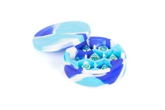 Silicone Round Dice Case - Blue/White/Light Blue
