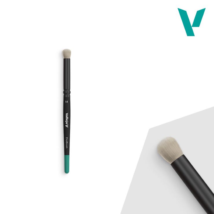 Vallejo Dry Medium Natural Hair Brush