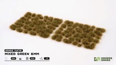 Gamers Grass - 6mm Mixed Green Wild Grass Tufts (70) (Self Adhesive)