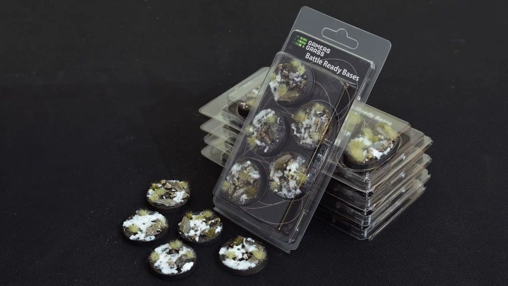 40mm Winter Round Battle Ready Bases (5)