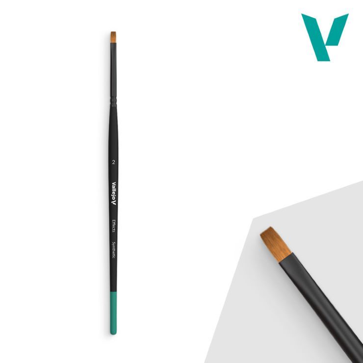 Vallejo Effects Flat 2 Synthetic Brush