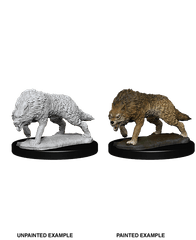 WizKids Deep Cuts Unpainted Miniatures: W07 Timber Wolves