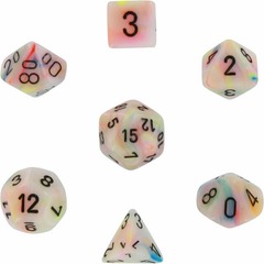Chessex Festive Mini 7 Die Set Circus/Black