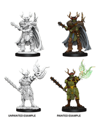Pathfinder Deep Cuts Unpainted Miniatures: W10 Male Half-Orc Druid