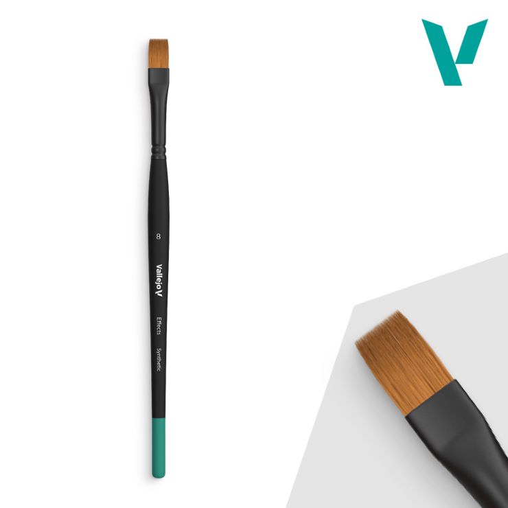 Vallejo Effects Flat 8 Synthetic Brush