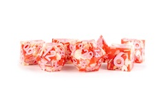 Hand Crafted Sharp Edge Dice: Heart Dice