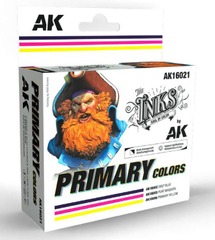 Inks: Primary Acrylic Set (3 Colors) 30ml Bottles
