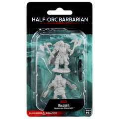 Dungeons & Dragons: Nolzur's Marvelous Unpainted Miniatures - W09 Male Half-Orc Barbarian