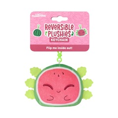 Plushiverse: Reversible Keychain - Watermelon Axolotl