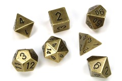 Chessex Metal: Poly Old Brass (7)