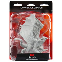Dungeons & Dragons: Nolzur's Marvelous Unpainted Miniatures - W08 Young Black Dragon