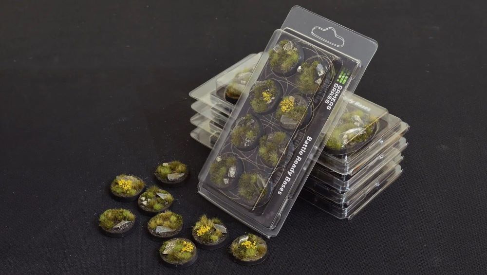 32mm Highland Round Battle Ready Bases (8)