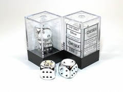 Pair of Silver-plated 16mm D6 With Pips