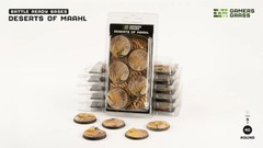 40mm Deserts of Maahl Round Battle Ready Bases (5)