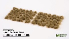 Gamers Grass - 6mm Light Brown Wild Grass Tufts (70) (Self Adhesive)