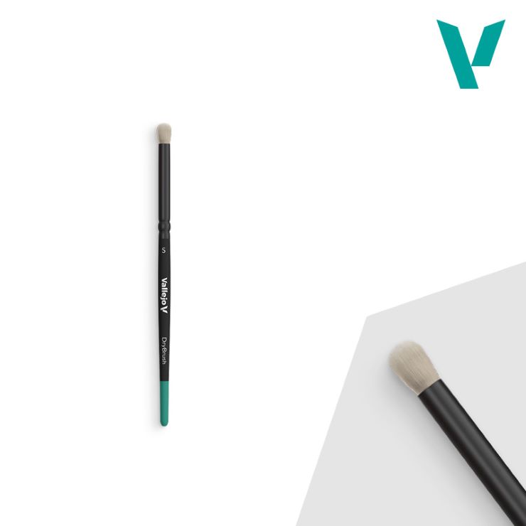 Vallejo Dry Small Natural Hair Brush VLJ-B7001