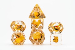 16mm Resin Poly Dice Set: Cat Dice