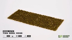 Gamers Grass - 2mm Tiny Dark Moss Grass Tufts (500) (Self Adhesive)