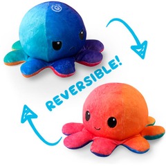 Reversible Octopus Plushie: Sunset/Mermaid