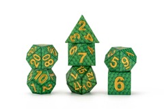 Dragon Storm Silicone Dice Set: Green Dragon Scales