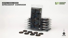 32mm Spaceship Corridor Round Battle Ready Bases (8)
