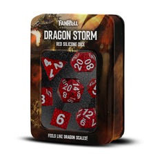 Dragon Storm Silicone Dice Set: Red Dragon Scales