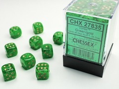 Vortex: 12mm D6 Green/gold/Black (36)