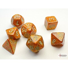 Chessex Glitter Mini 7 Die Set Gold/Silver
