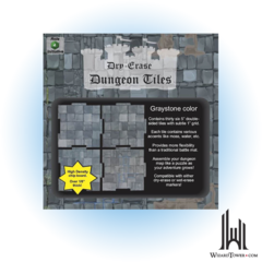 DRY ERASE GRAYSTONE DUNGEON TILES 36 X 5