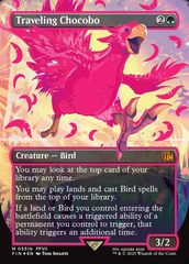 Traveling Chocobo (0551b) (Borderless) (Pink) - Neon Ink