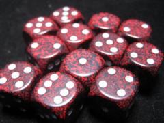 Speckled - 16mm Dice Block - Silver Volcano