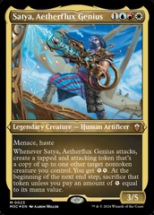 Satya, Aetherflux Genius (0150) (Display Commander) (Thick Stock) - Ripple Foil